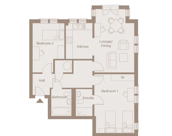 Apartment 50 floorplan 