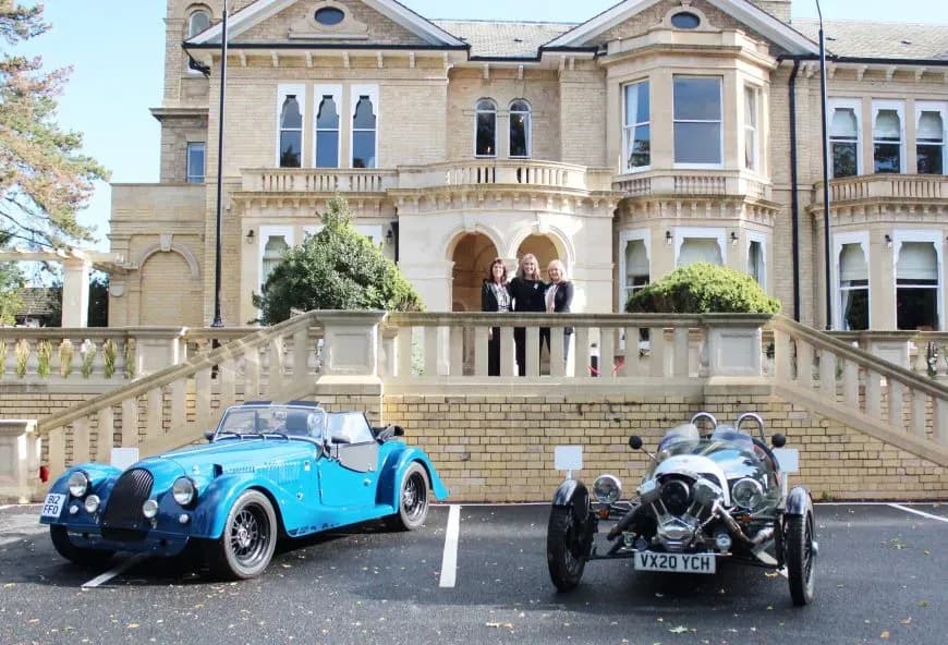 Cars outside Mount Battenhall