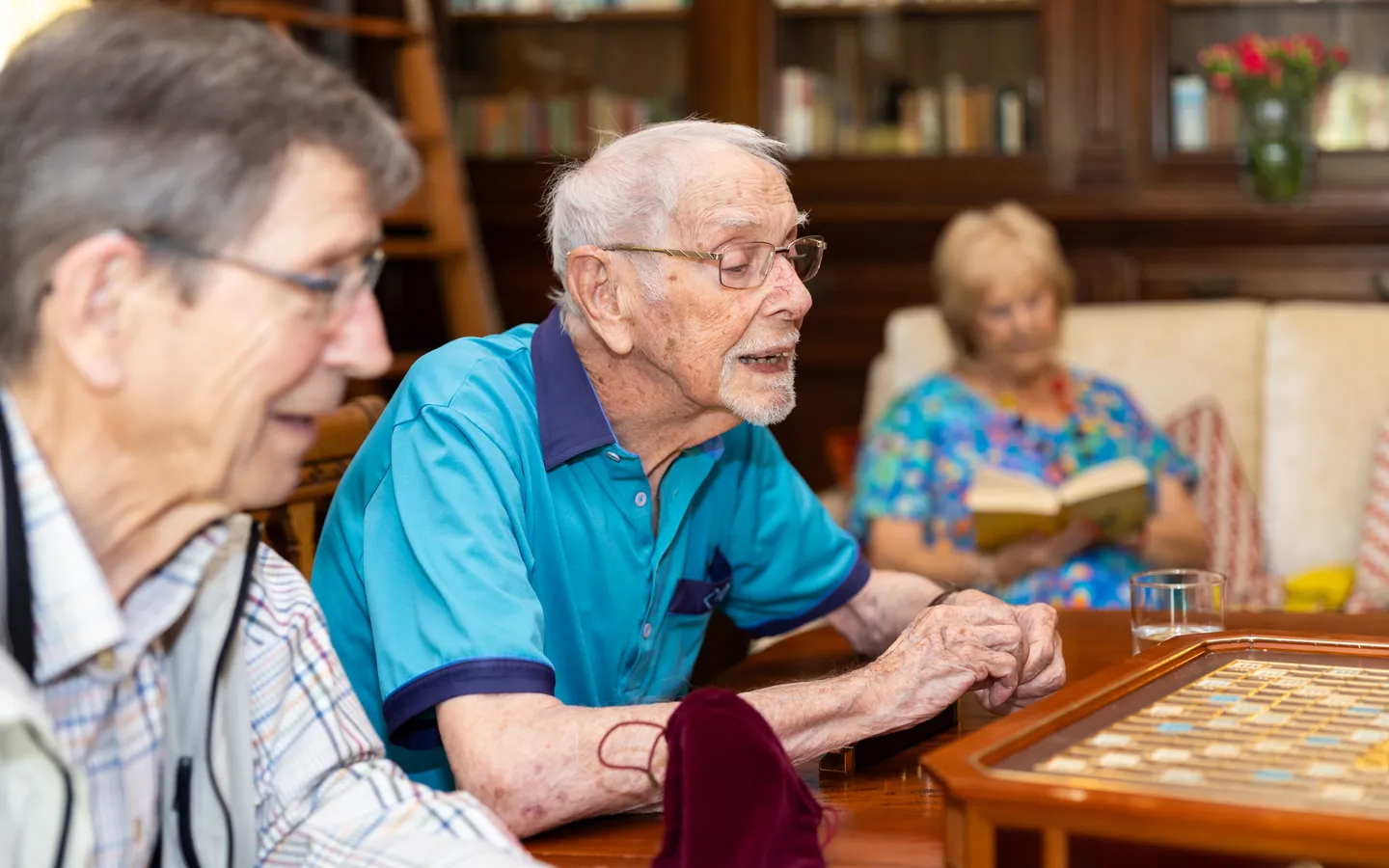 Men playing a game at Mount Battenhall
