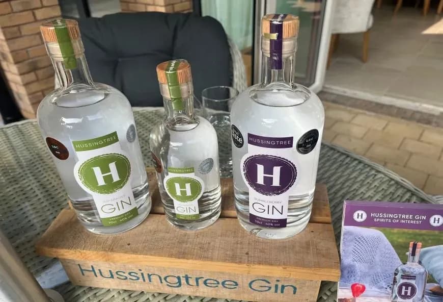 Bottles of gin 