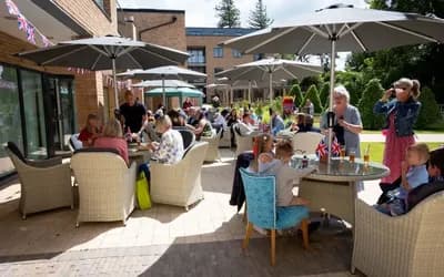 People enjoying the jubilee event at Mount Battenhall