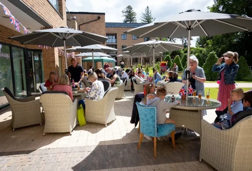 People enjoying the jubilee event at Mount Battenhall