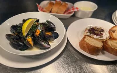A plate of mussels