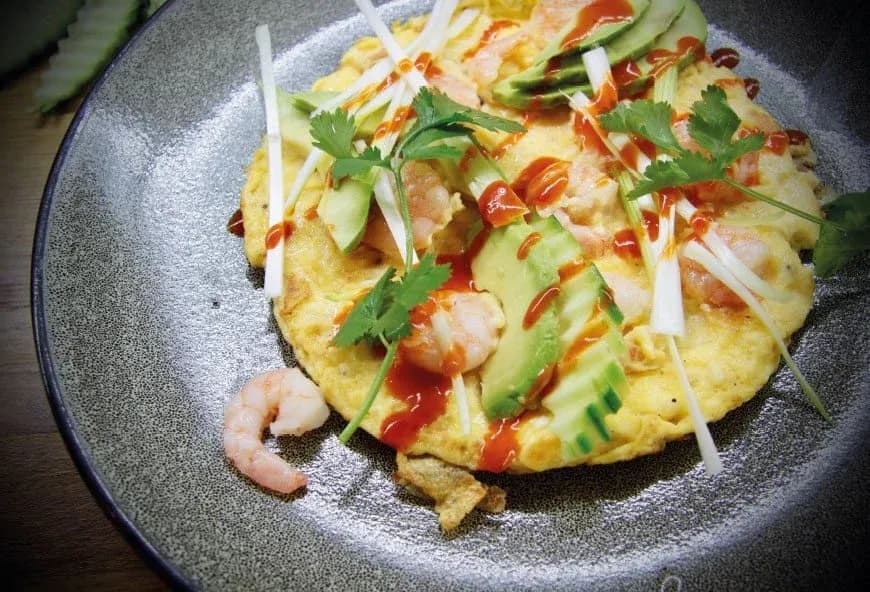 Food served at the red house