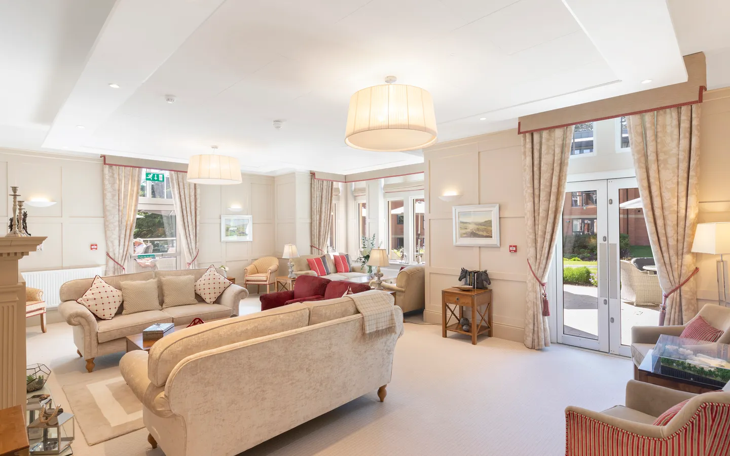 Two sofas and a door