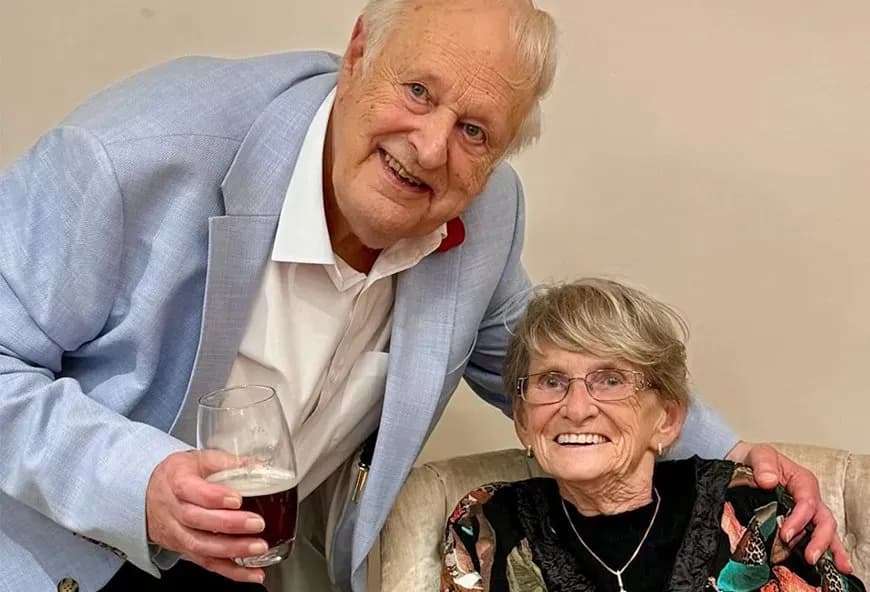 two 85 year olds birthday