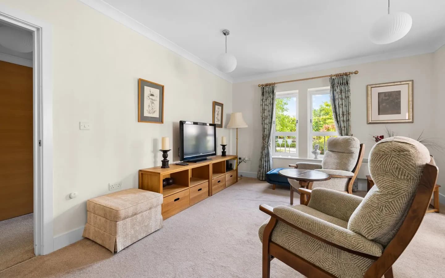 Living room at Boughton Hall