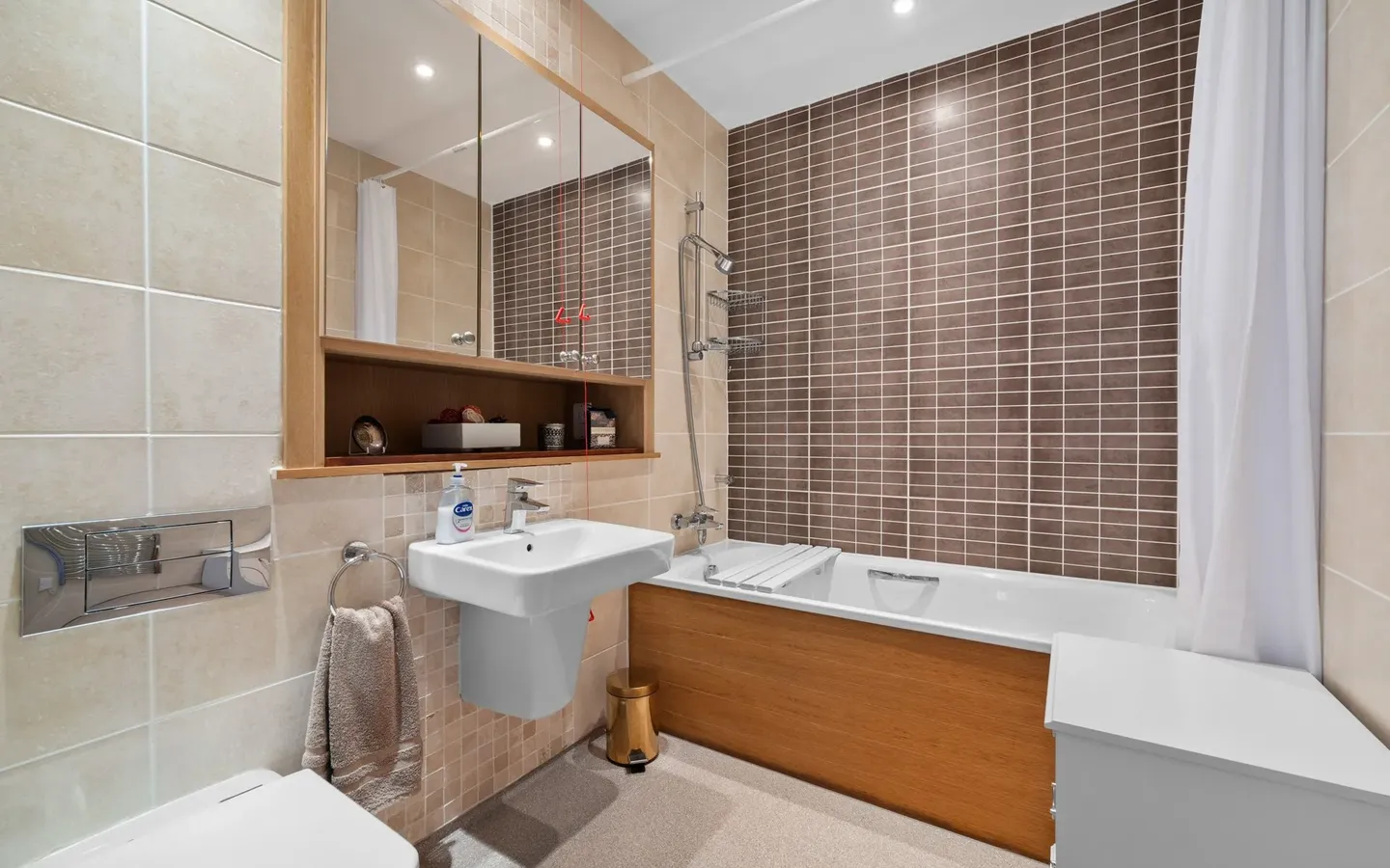 Shower room at Boughton Hall