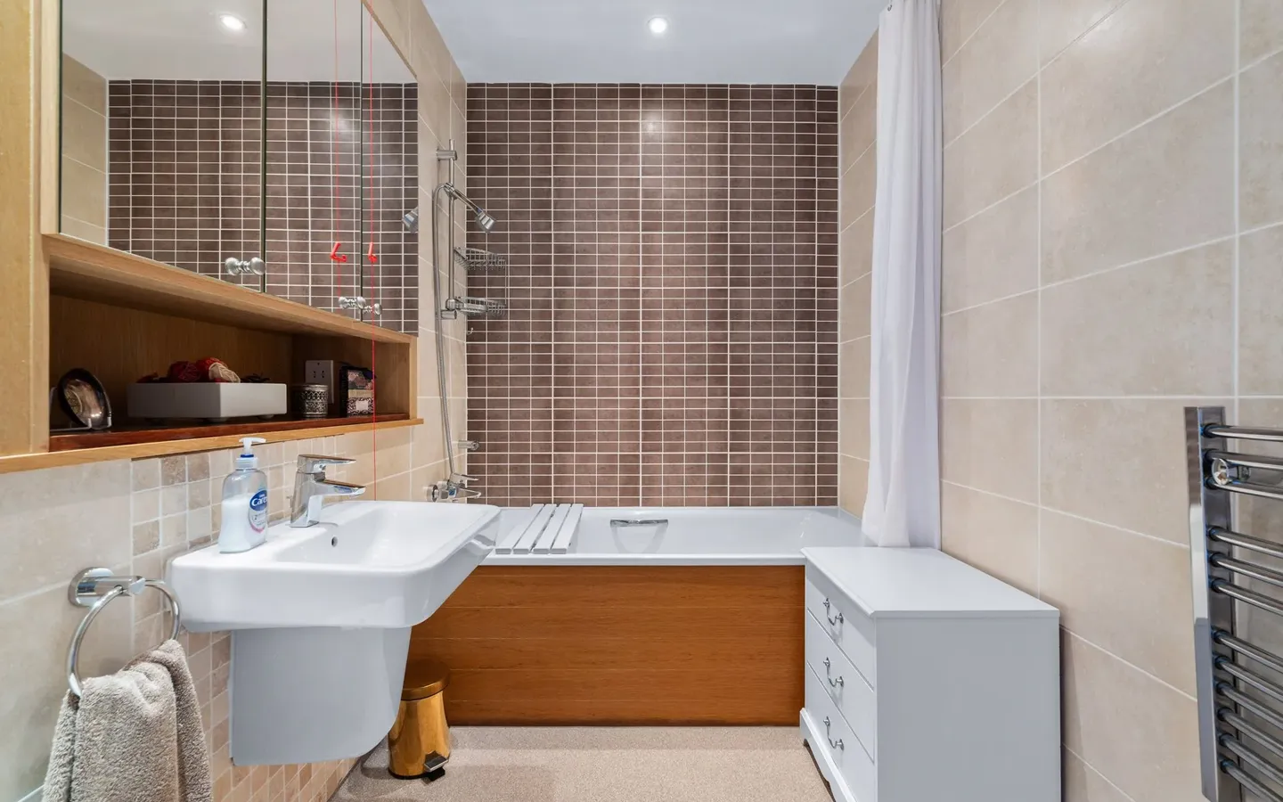 Shower room at Boughton Hall