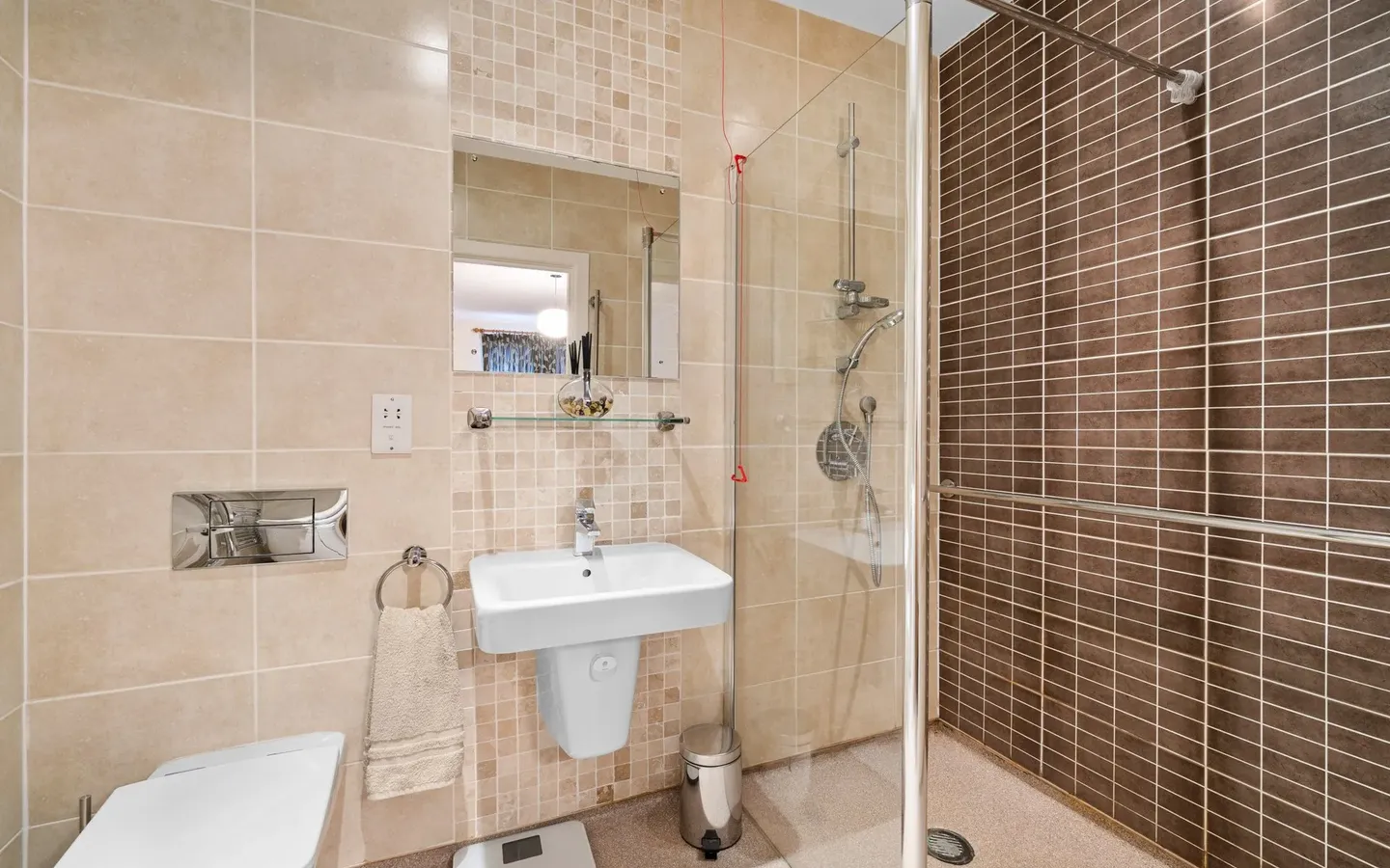Shower room at Boughton Hall