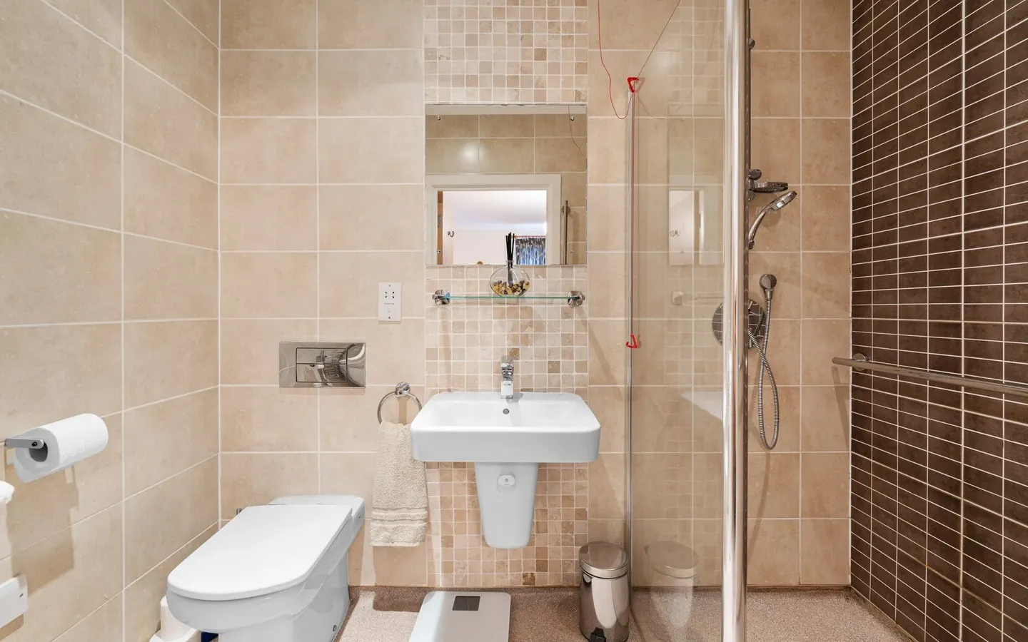 Shower room at Boughton Hall