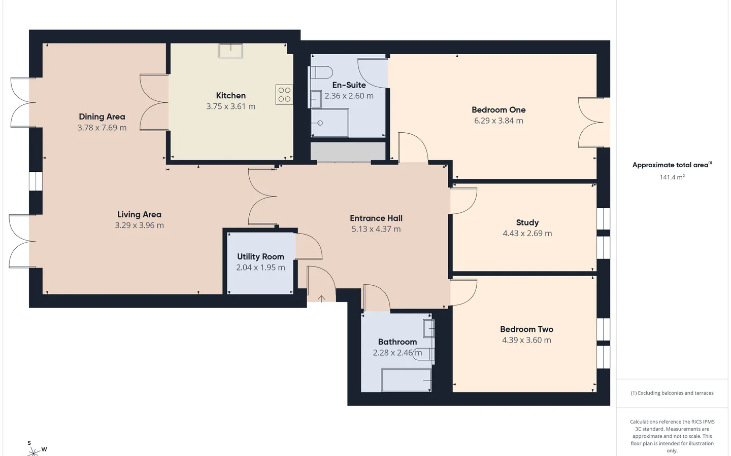 Floorplan - Apartment 65, Boughton Hall
