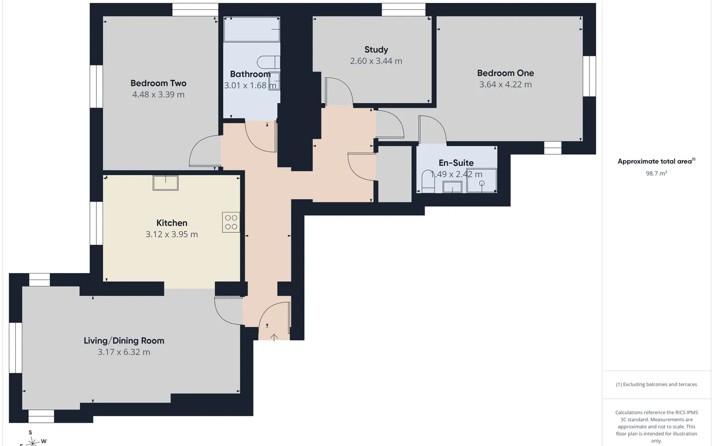Apartment 7 Floorplan - Boughton Hall