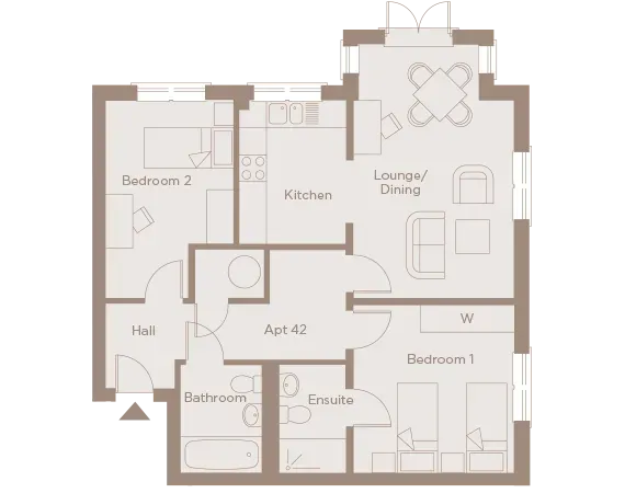 BH apartment 42 floorplan