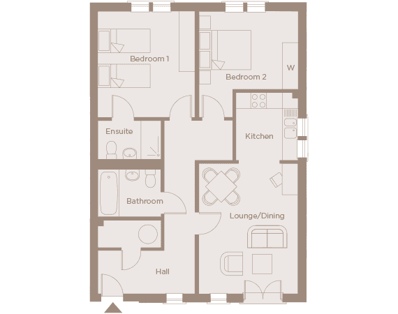 Boughton Hall Apt 25 - Floor plan