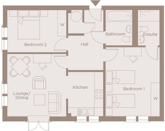 Boughton Hall Apt-27 floor plan