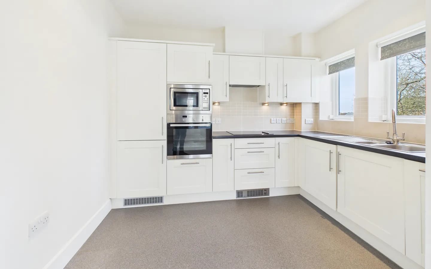 Kitchen in apartment 50, Boughton Hall