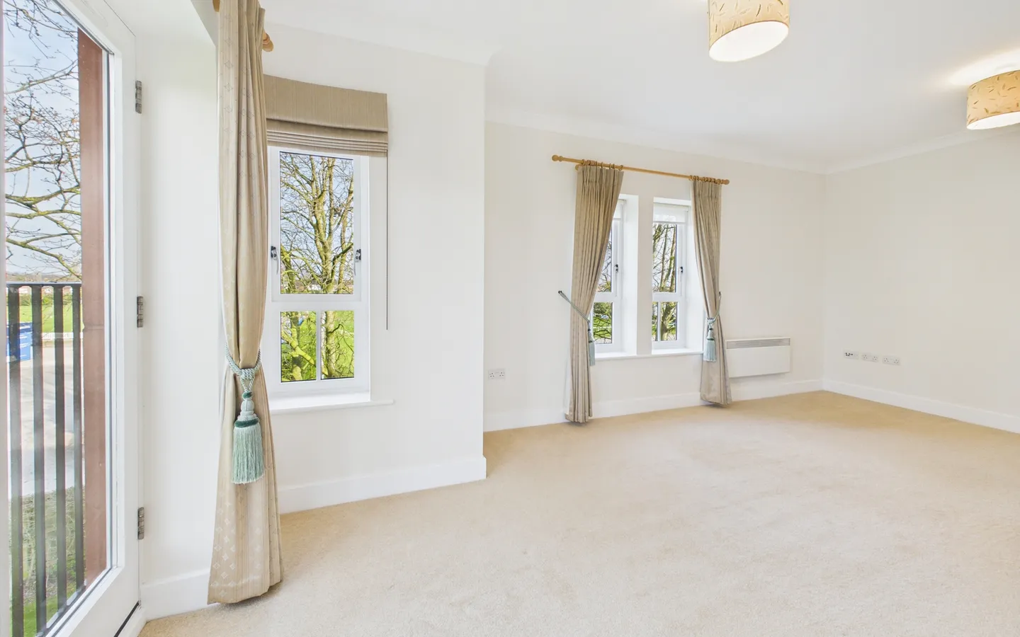Living room in apartment 50, Boughton Hall