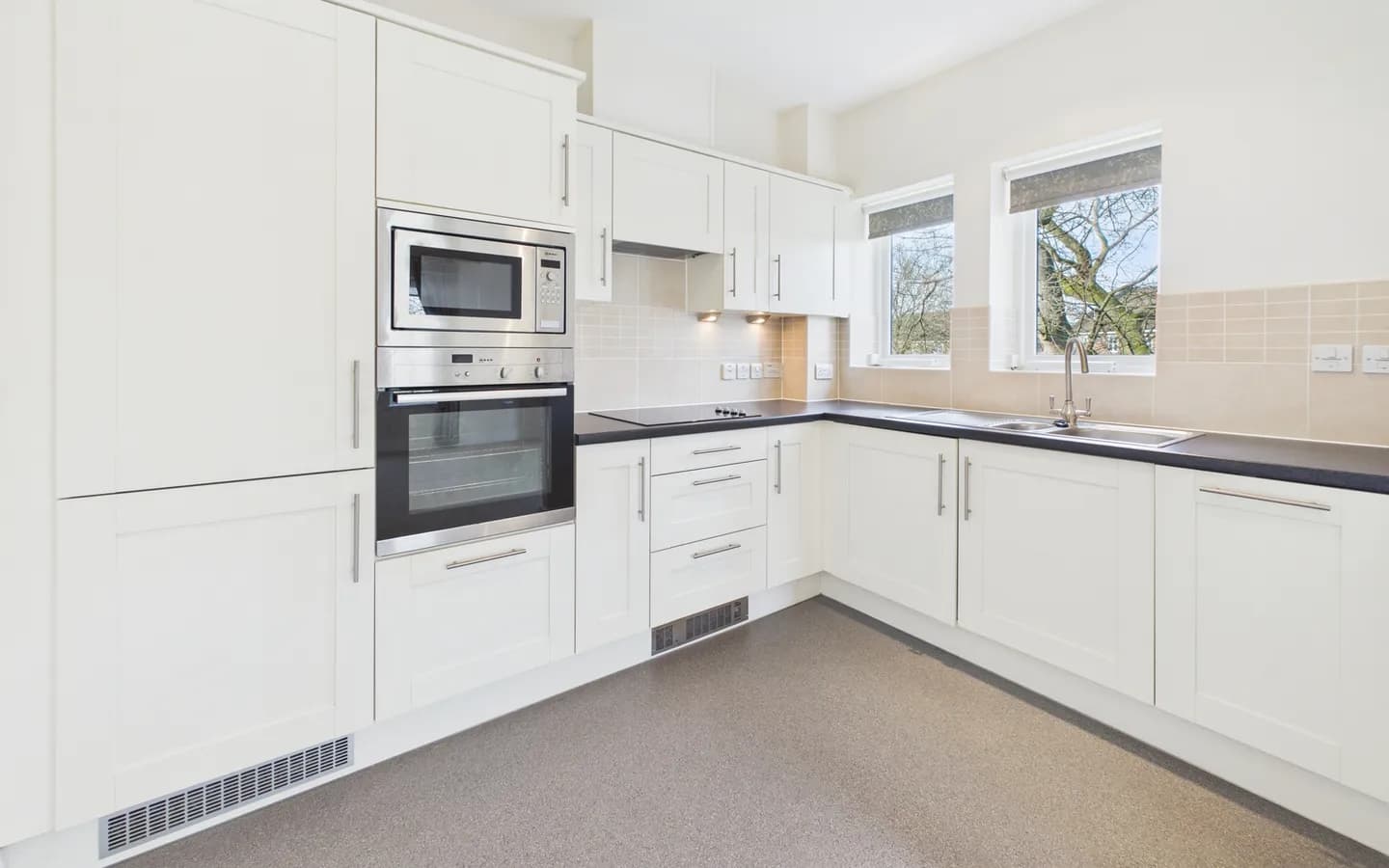 Kitchen in apartment 50, Boughton Hall