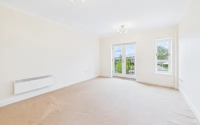 Living/dining area in Apartment 36, Boughton Hall