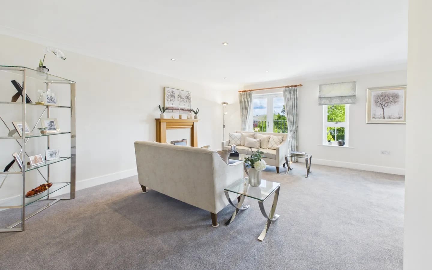 Living/dining area in Apartment 65, Boughton Hall
