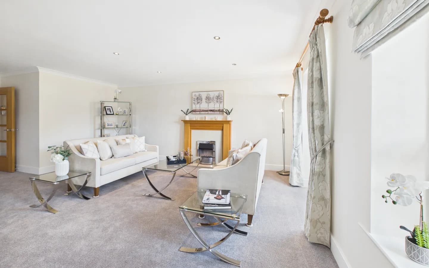Living/dining area in Apartment 65, Boughton Hall