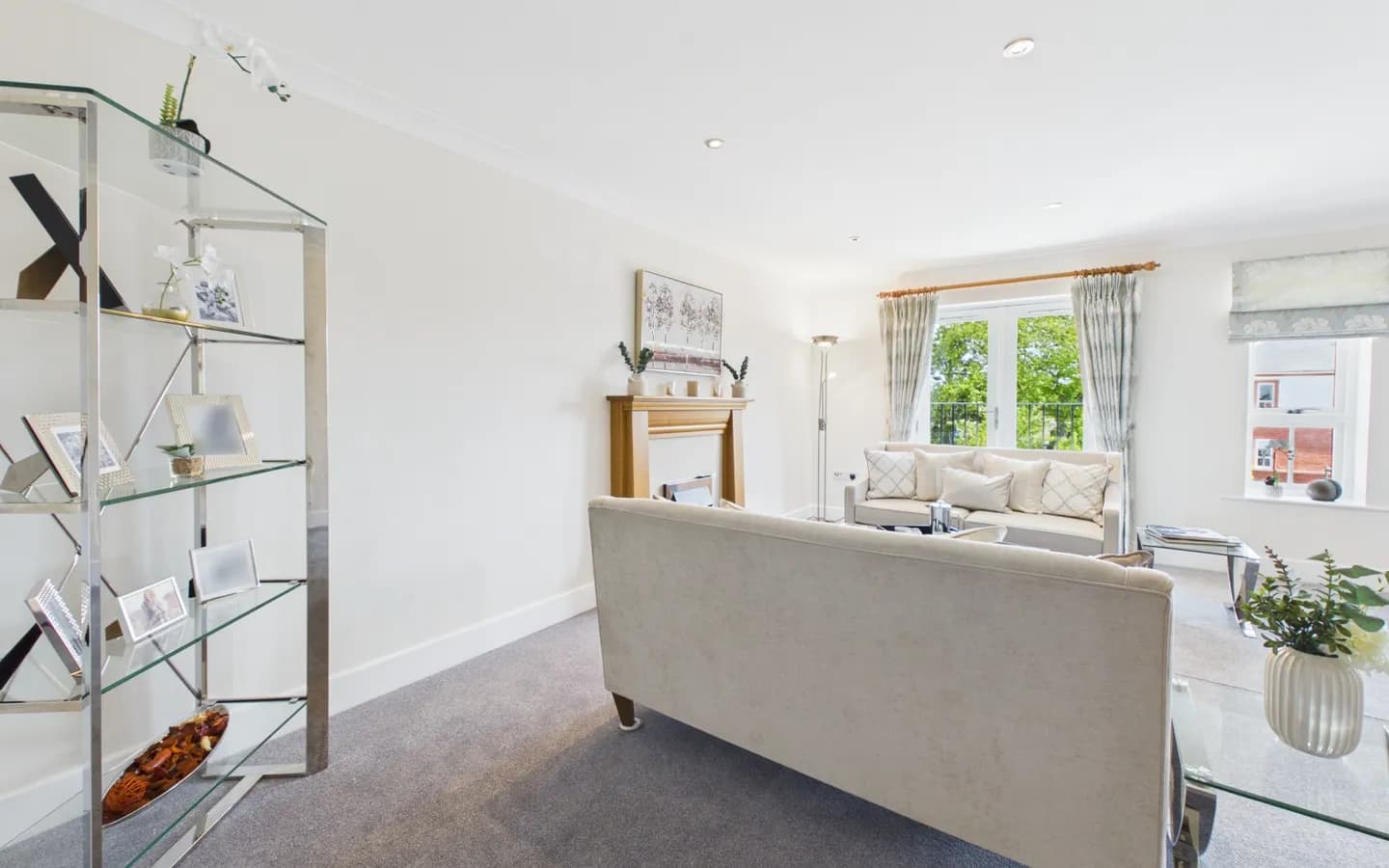 Living/dining area in Apartment 65, Boughton Hall
