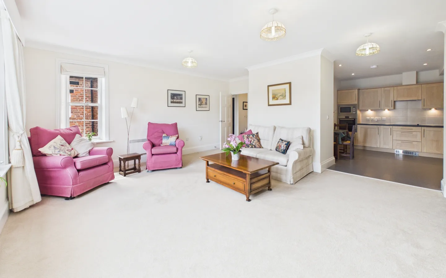 Apartment 6 - Boughton Hall - Living Room