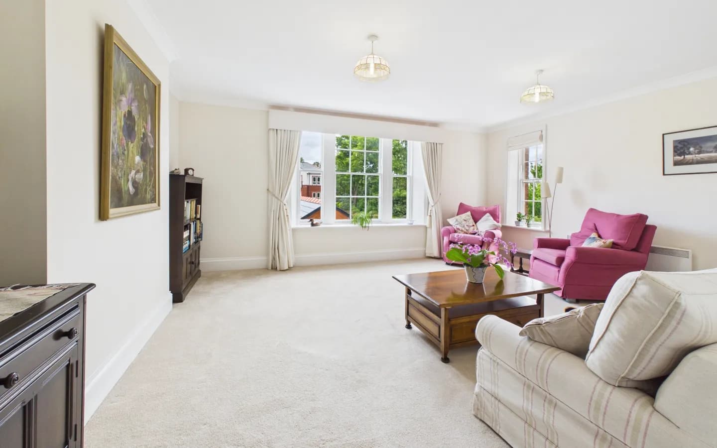 Apartment 6 - Boughton Hall - Living Room