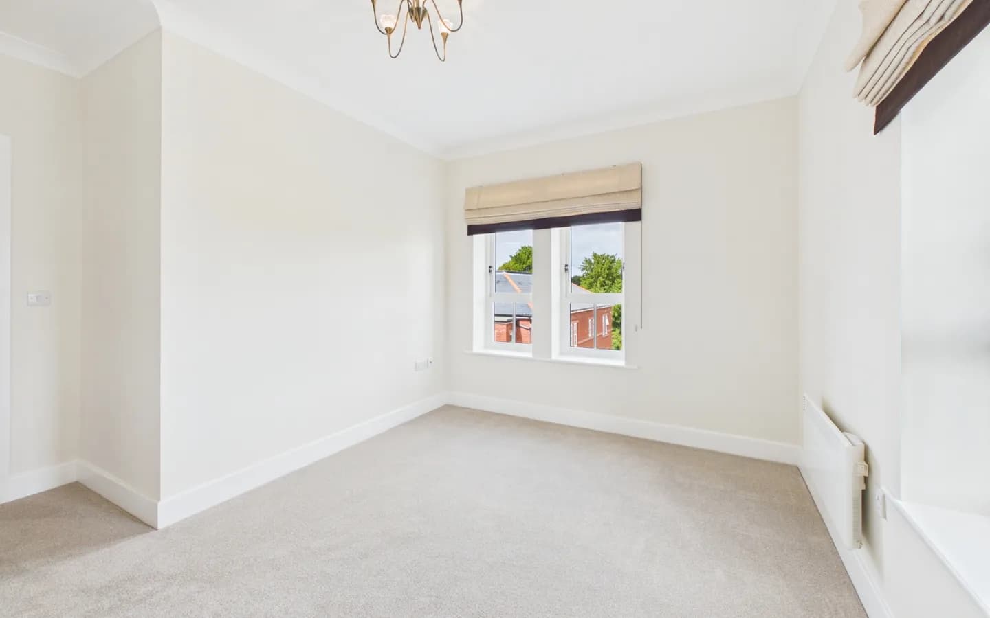 Apartment 34 Boughton Hall, bedroom with dual aspect