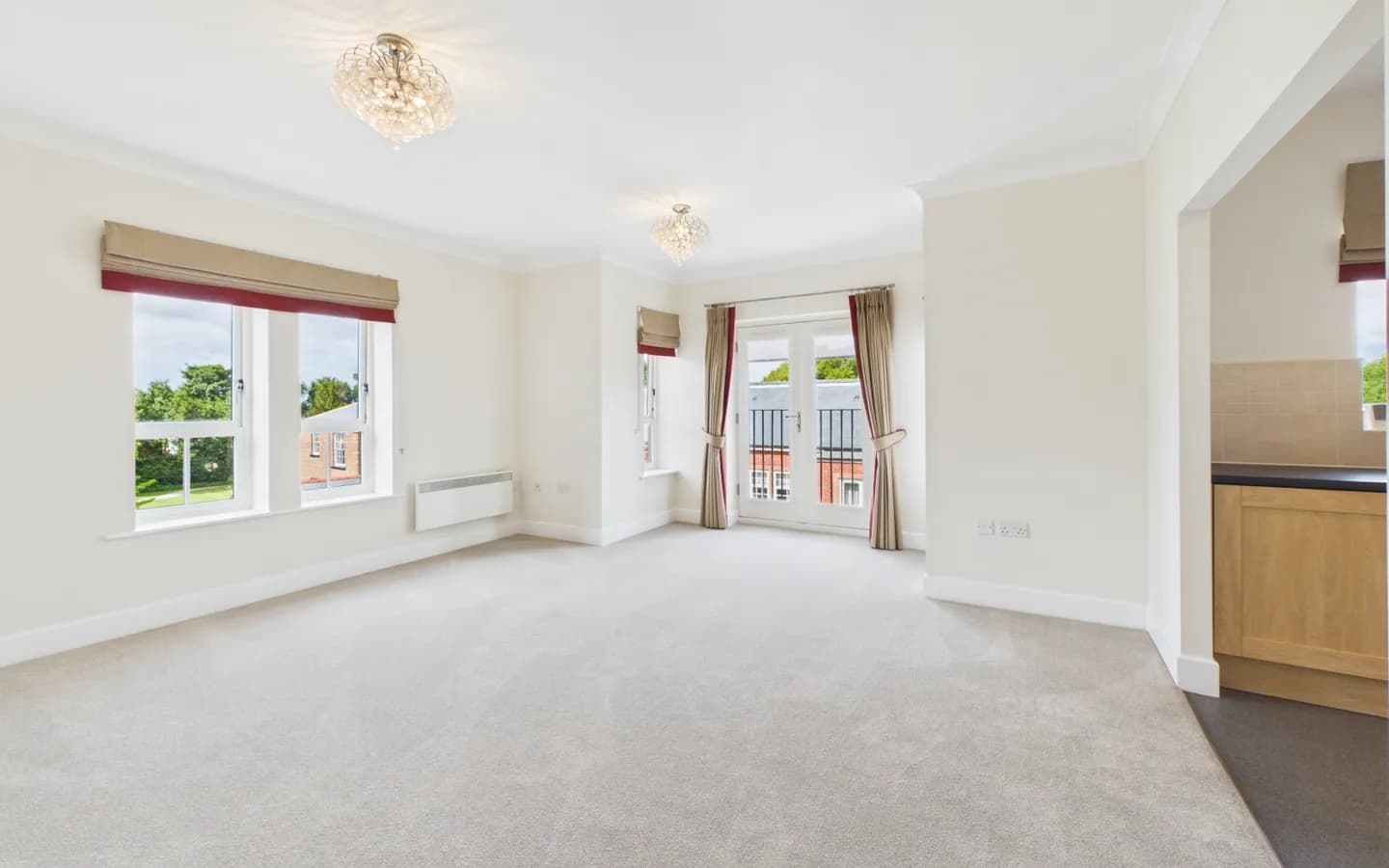 Apartment 34 Boughton Hall, living/dining area