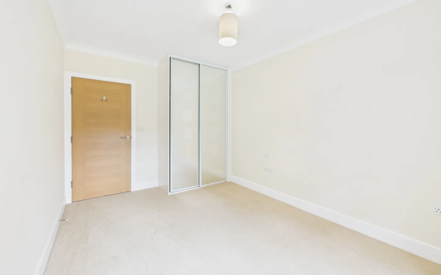 Apartment 26, Boughton Hall, bedroom with wardrobe