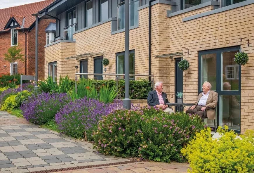 The outside of the property of the month