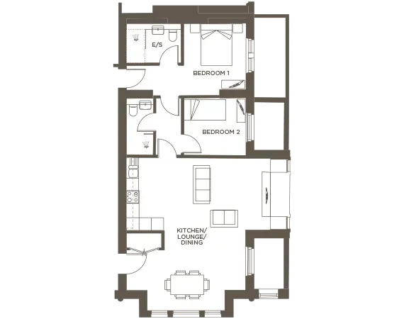 Apartment 9 floorplan