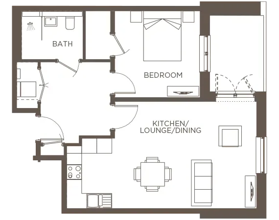 Floorplan apartment 6