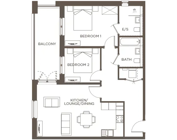 Floorplan apartment 13