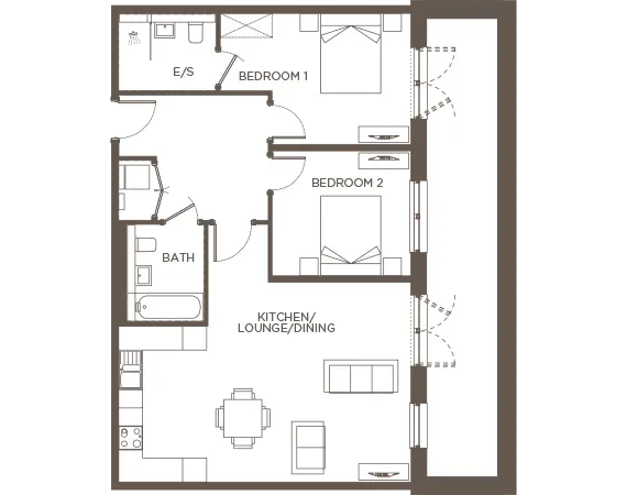 The Astley Apartment 30 Floorplan