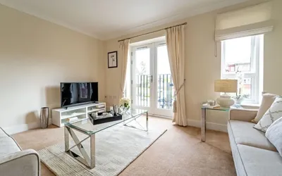 Retirement apartment lounge