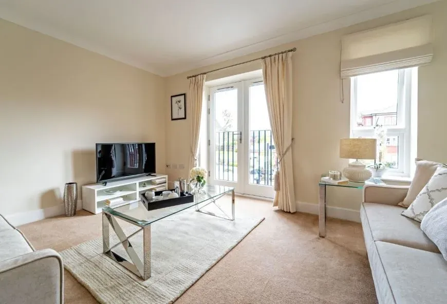 Retirement apartment lounge