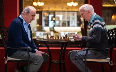 Mount Battenhall residents playing chess