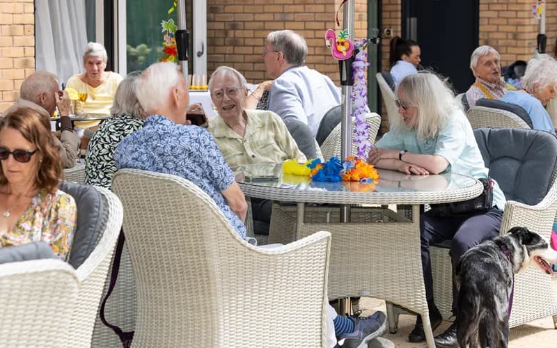 People sitting together at the Summer Celebration
