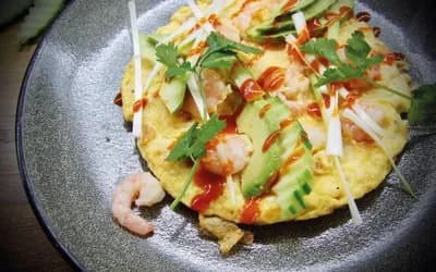 Food served at the red house