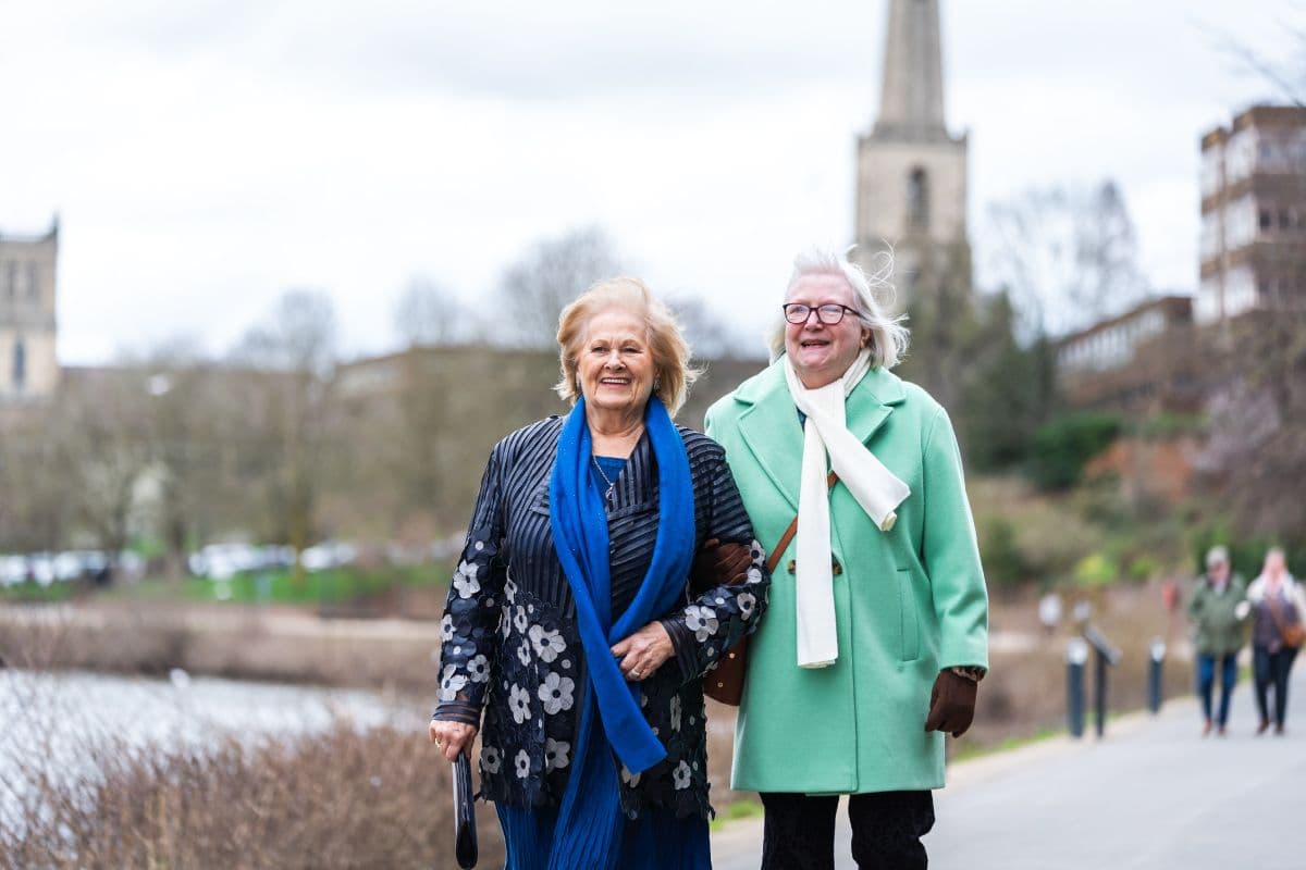 Residents exploring Worcester city