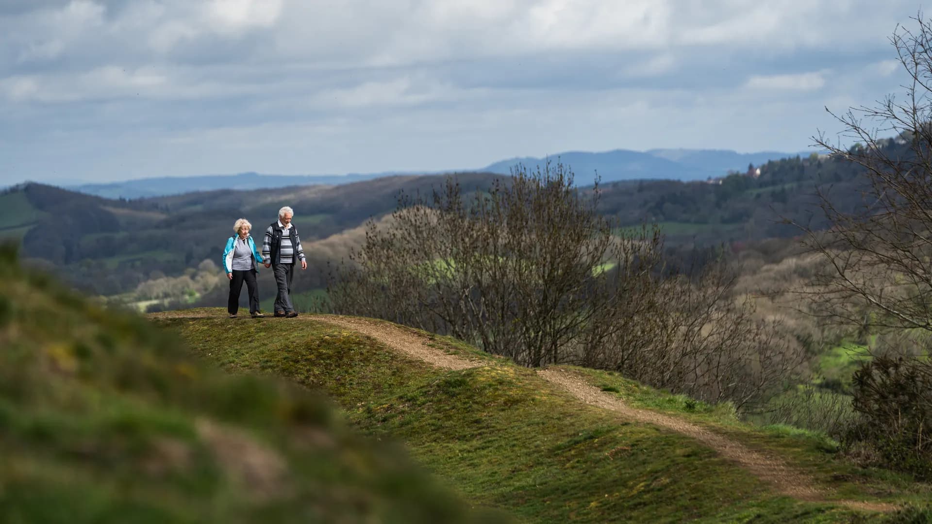 Residents walking in the Malvern Hills