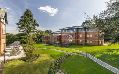 The outside of a home at the red house