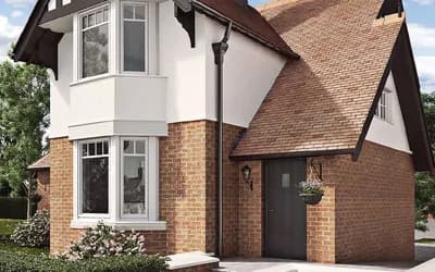 The outside of a two story detached home