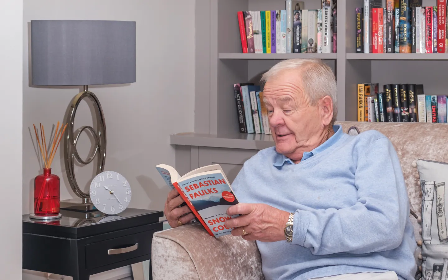 The Red House resident reading