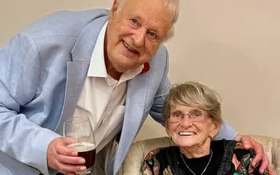 two 85 year olds birthday