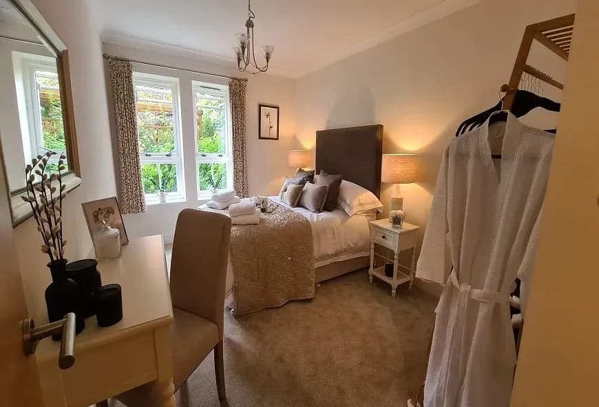 Retirement apartment bedroom